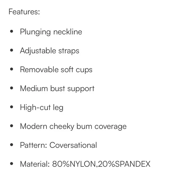 NWT XL Cupshe Kelsey Anderson Summer Reel One-Piece Swimsuit - Picture 7 of 7